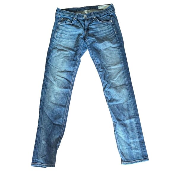 RAG & BONE The Dre Slim Boyfriend Jeans W28 Golden Wash Designer Denim 24 - Picture 1 of 6